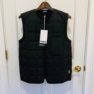 Brand New RAINS Giron Liner Vest In Black Size Small
